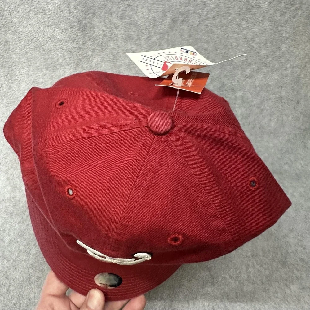 Washington Nationals Hat Cap Strap‎ Back Mens One Size Red MLB Baseball Dad Hat